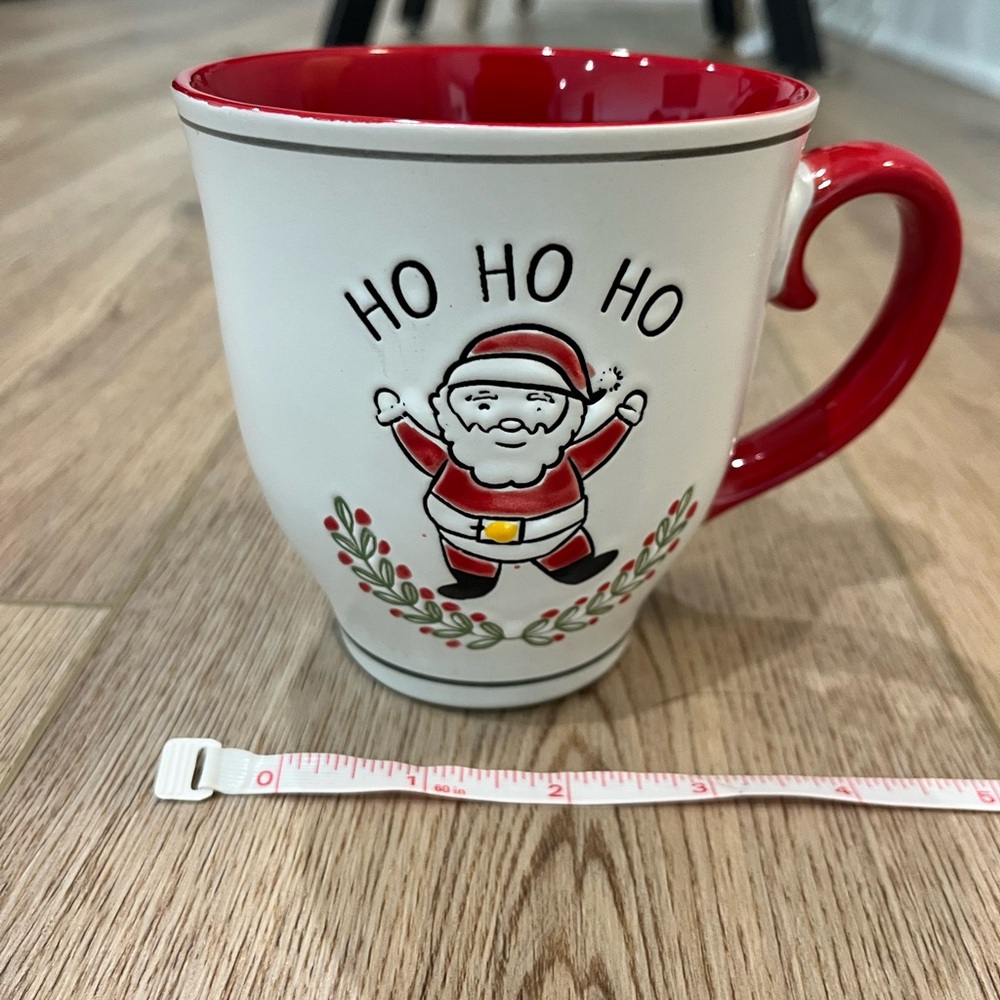 Festive Santa Mug - Red and White